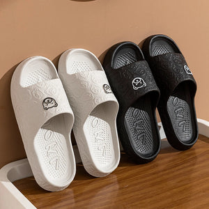 Summer fashion men's slippers printed non-slip teddy bear sandals