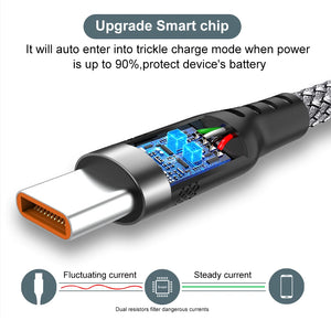 USB TYPE C Cable 5A Super Fast Charge Cable 3m 5m 8m USB C