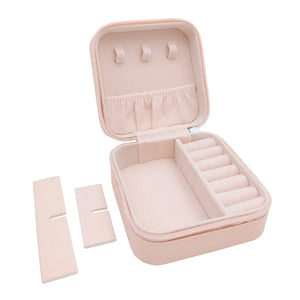 Mini Portable Travel Jewelry Boxes Small Organizer for Earrings Pendants