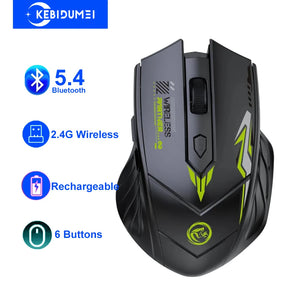 6 Buttons 2.4G Wireless Mouse Bluetooth 5.4