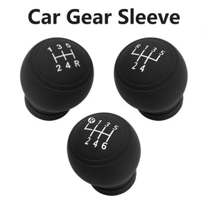 Silicone shift knob cover and shift rod protector