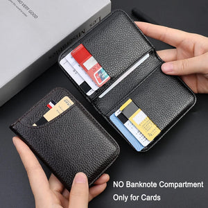 Portable Super Slim Soft Wallet PU Leather Mini Credit Card