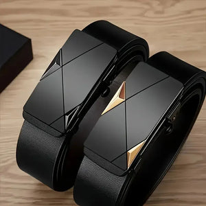 Stylish men's faux leather belt