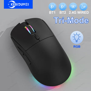 Tri-mode RGB Gaming Mouse Dual BT/2.4G/