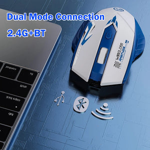6 Buttons 2.4G Wireless Mouse Bluetooth 5.4