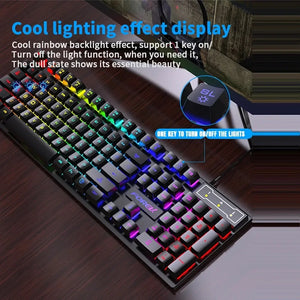 Luminous keyboard And Mouse Set for Gamer PC Laptop Office