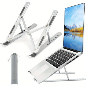Adjustable Aluminum Laptop Stand - 6-Level Height