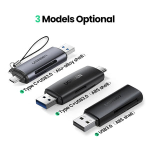 UGREEN Card Reader USB3.0&USB C to SD MicroSD TF Thunderbolt 3