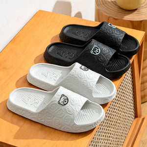 Summer fashion men's slippers printed non-slip teddy bear sandals