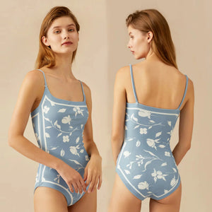 Ins Wind Double-Sided Printed Swimsuit