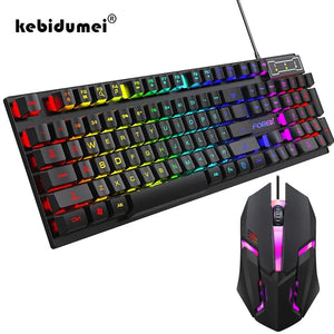 Luminous keyboard And Mouse Set for Gamer PC Laptop Office